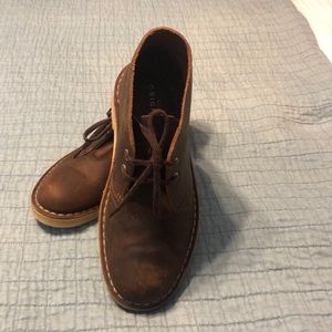 Clarks leather lace up shoe
